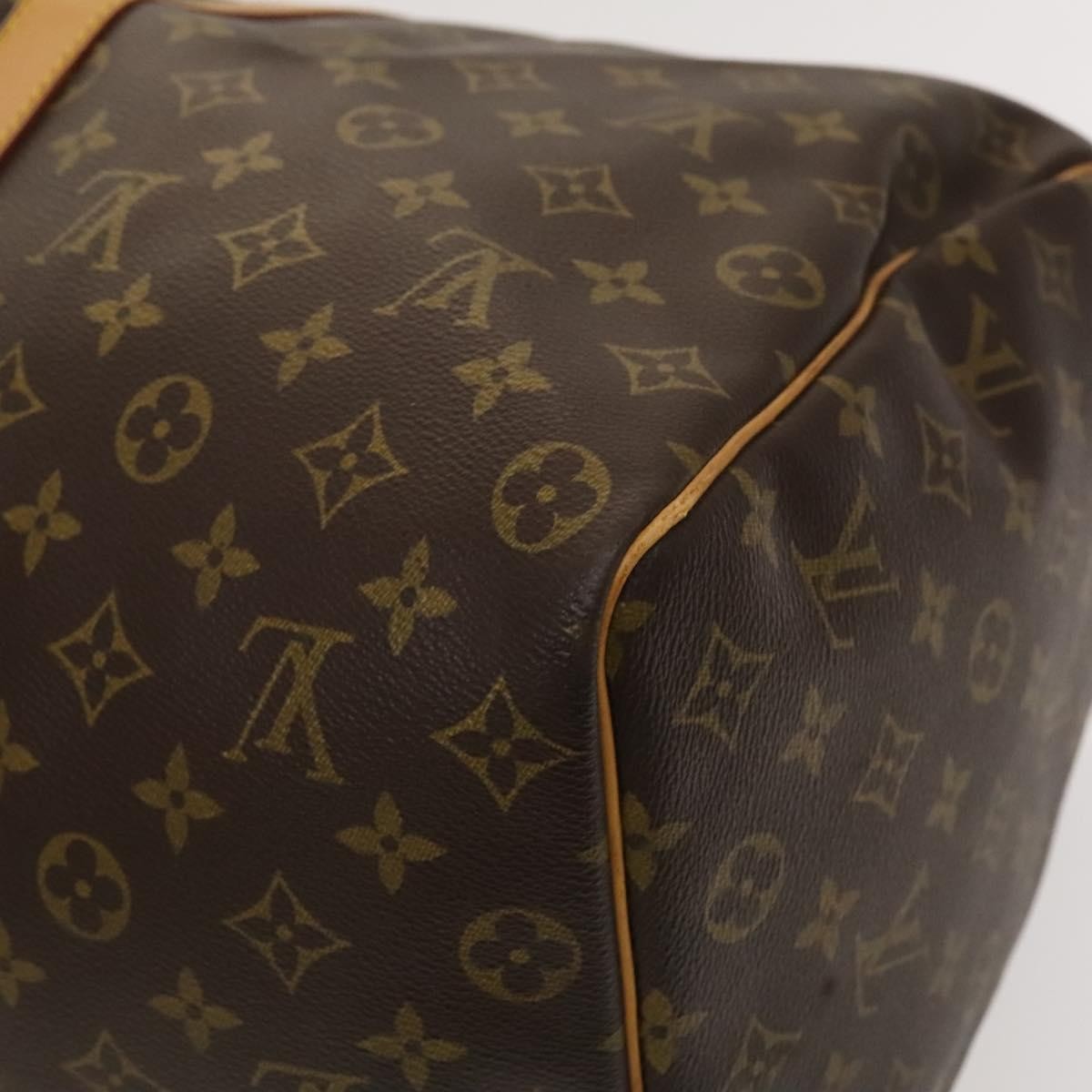 Louis Vuitton Keepall Bag Monogram Canvas, BROWN, CANVAS, Travel bag