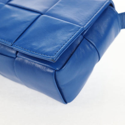 Bottega Veneta Fun Cassette Crossbody Bag Maxi Intrecciato Leather, BLUE, LEATHER, Crossbody bag