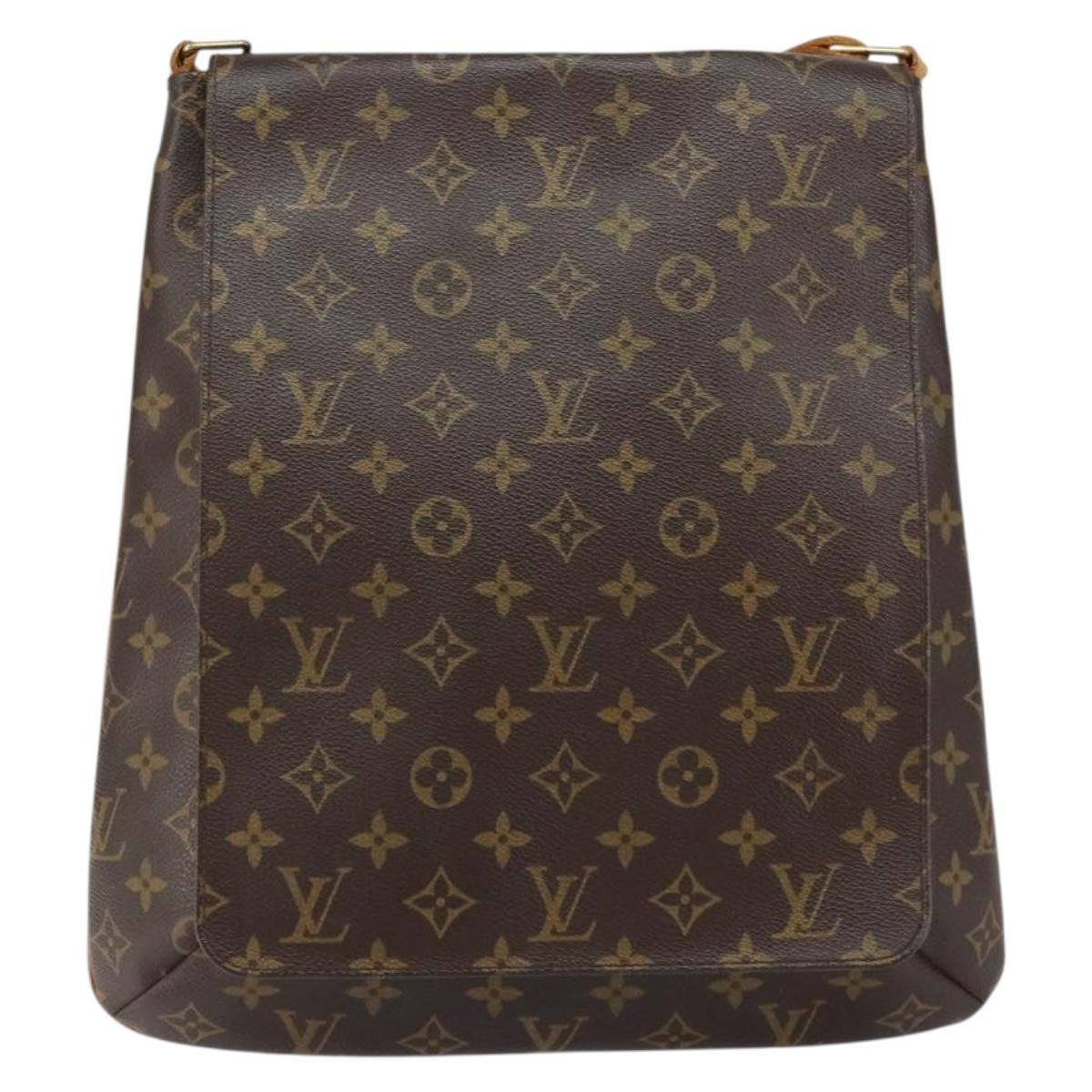 Louis Vuitton Musette Handbag Monogram Canvas, BROWN, CANVAS, Shoulder bag