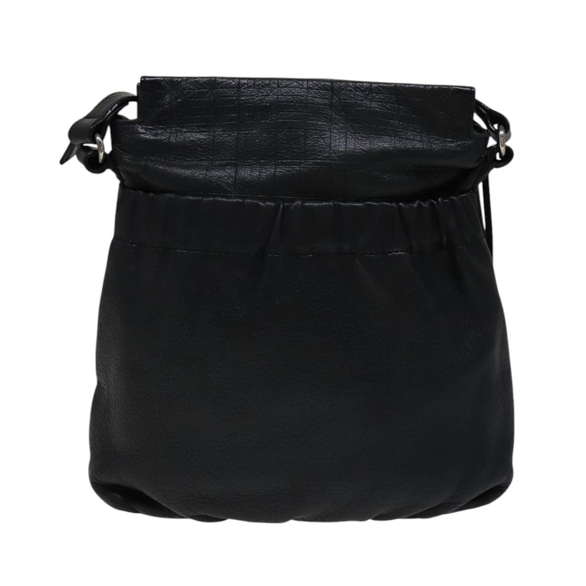 Burberry Vintage Crossbody Bag Leather, BLACK, LEATHER, Shoulder bag