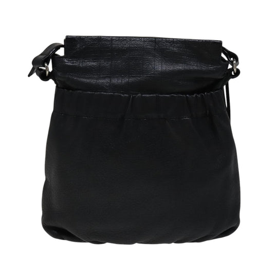 Burberry Vintage Crossbody Bag Leather, BLACK, LEATHER, Shoulder bag