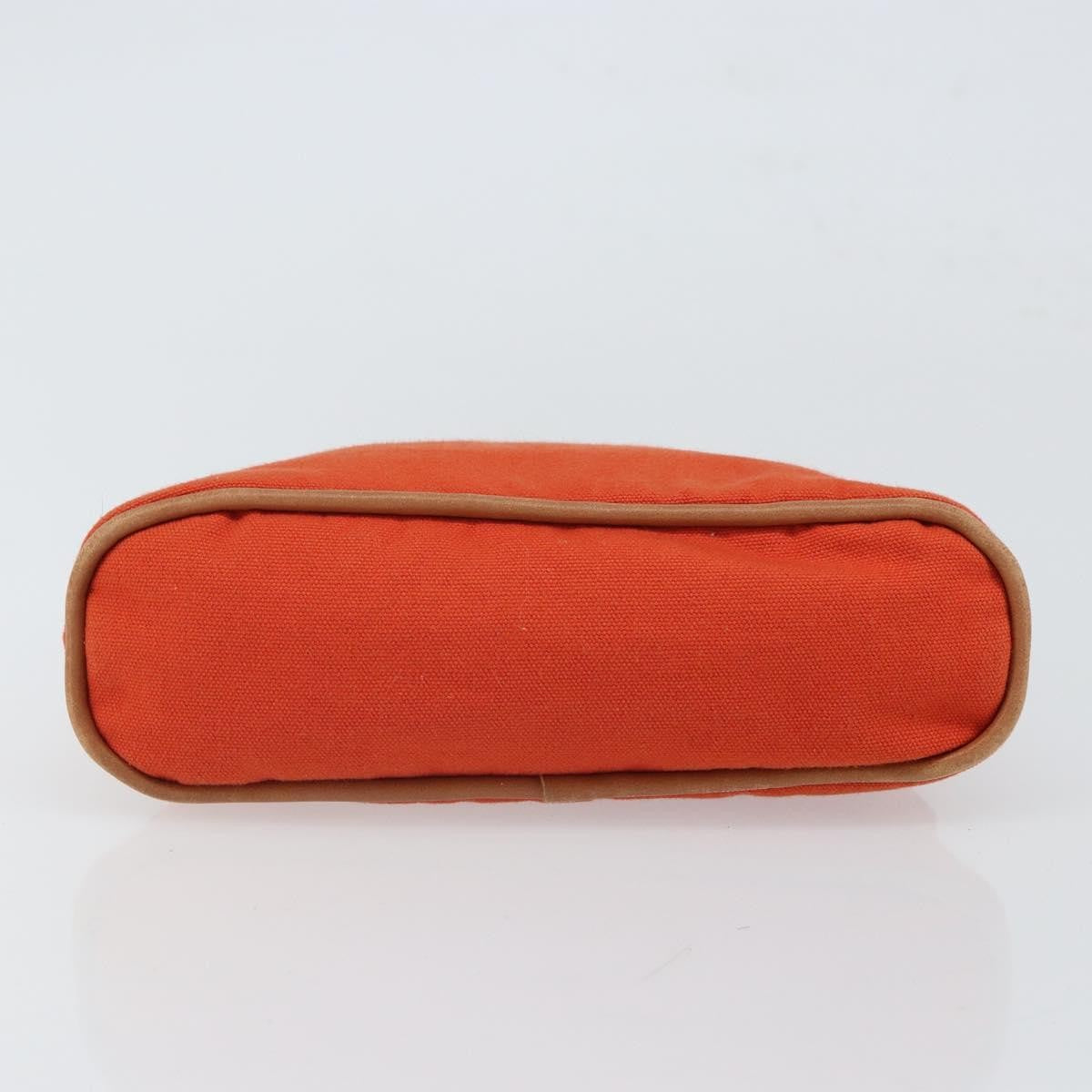 Hermes Bolide Travel Pouch Canvas, ORANGE, CANVAS, Clutche & pouche