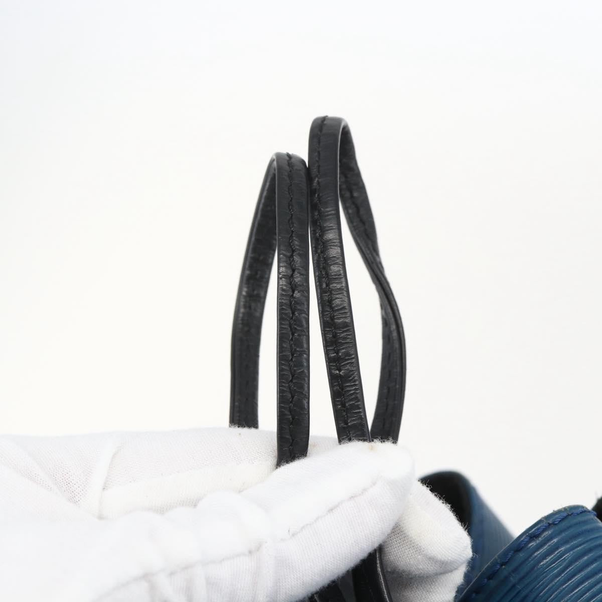 Louis Vuitton Bicolor Petit Noe Handbag Epi Leather, BLUE, LEATHER, Shoulder bag