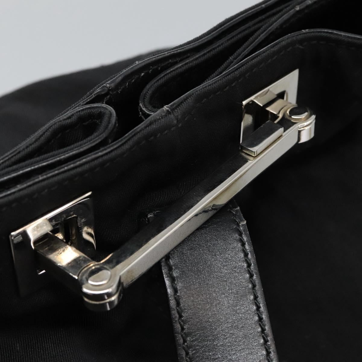 Gucci Shoulder Bag Canvas, BLACK, CANVAS, Shoulder bag