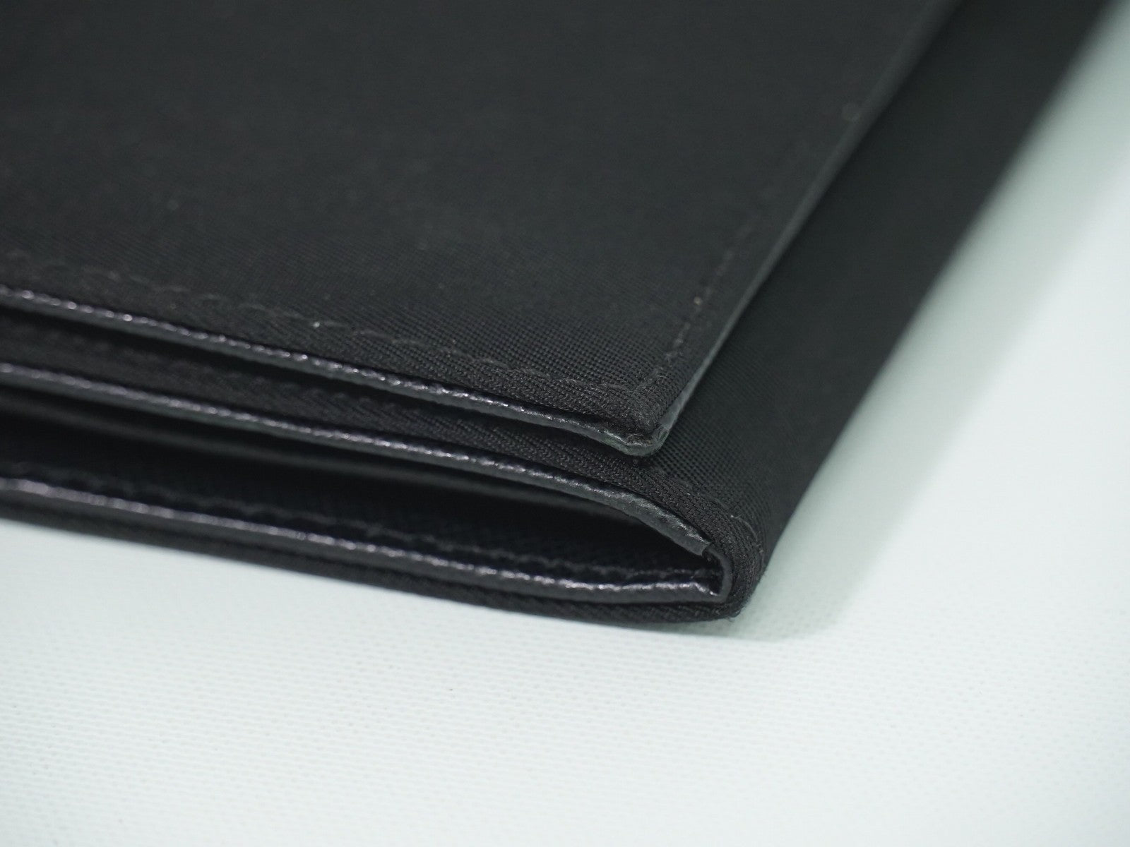 Prada Continental Wallet Tessuto, BLACK, NYLON, Wallets