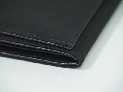 Prada Continental Wallet Tessuto, BLACK, NYLON, Wallets