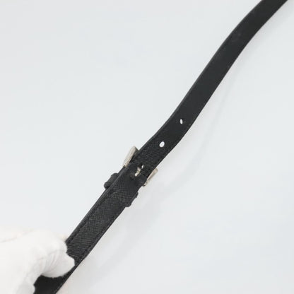 Prada Flat Crossbody Bag Tessuto, BLACK, NYLON, Shoulder bag