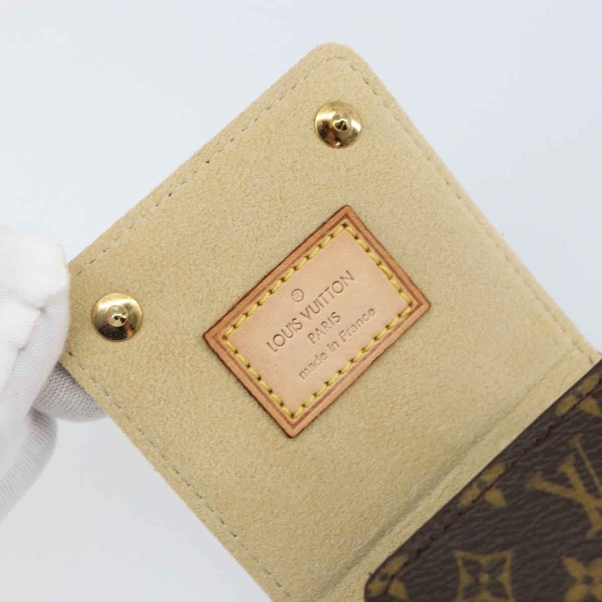 Louis Vuitton CASE JEWELRY BOX Canvas, BROWN, CANVAS, Wallets