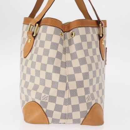 Louis Vuitton Hampstead Handbag Damier, WHITE, CANVAS, Tote bag