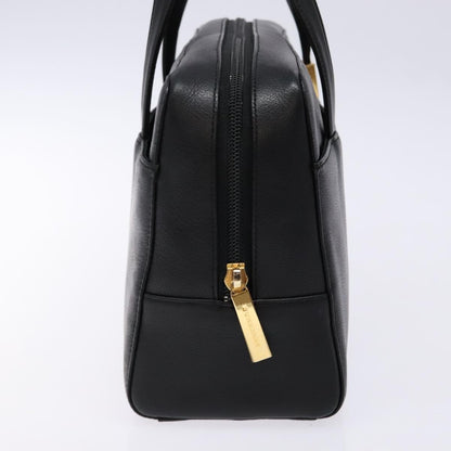 Burberry Vintage Handbag Leather, BLACK, LEATHER, Handbag