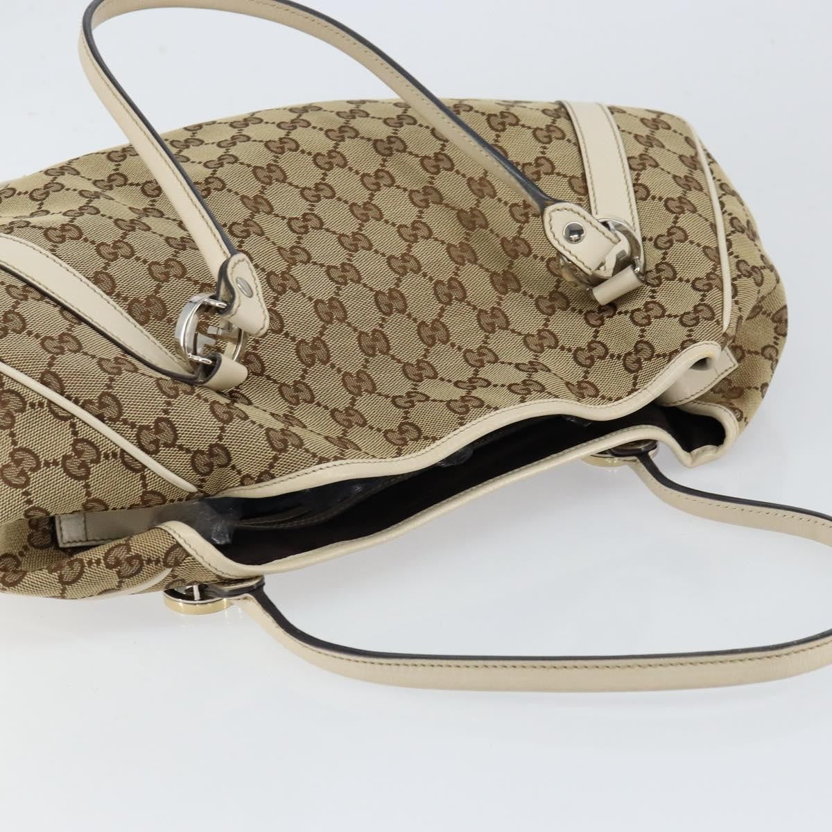 Gucci Twins Tote GG Canvas, BEIGE, CANVAS, Tote bag