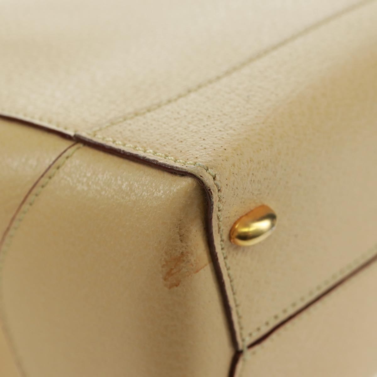 Celine 16 Top Handle Bag Grained Calfskin, BEIGE, LEATHER, Handbag