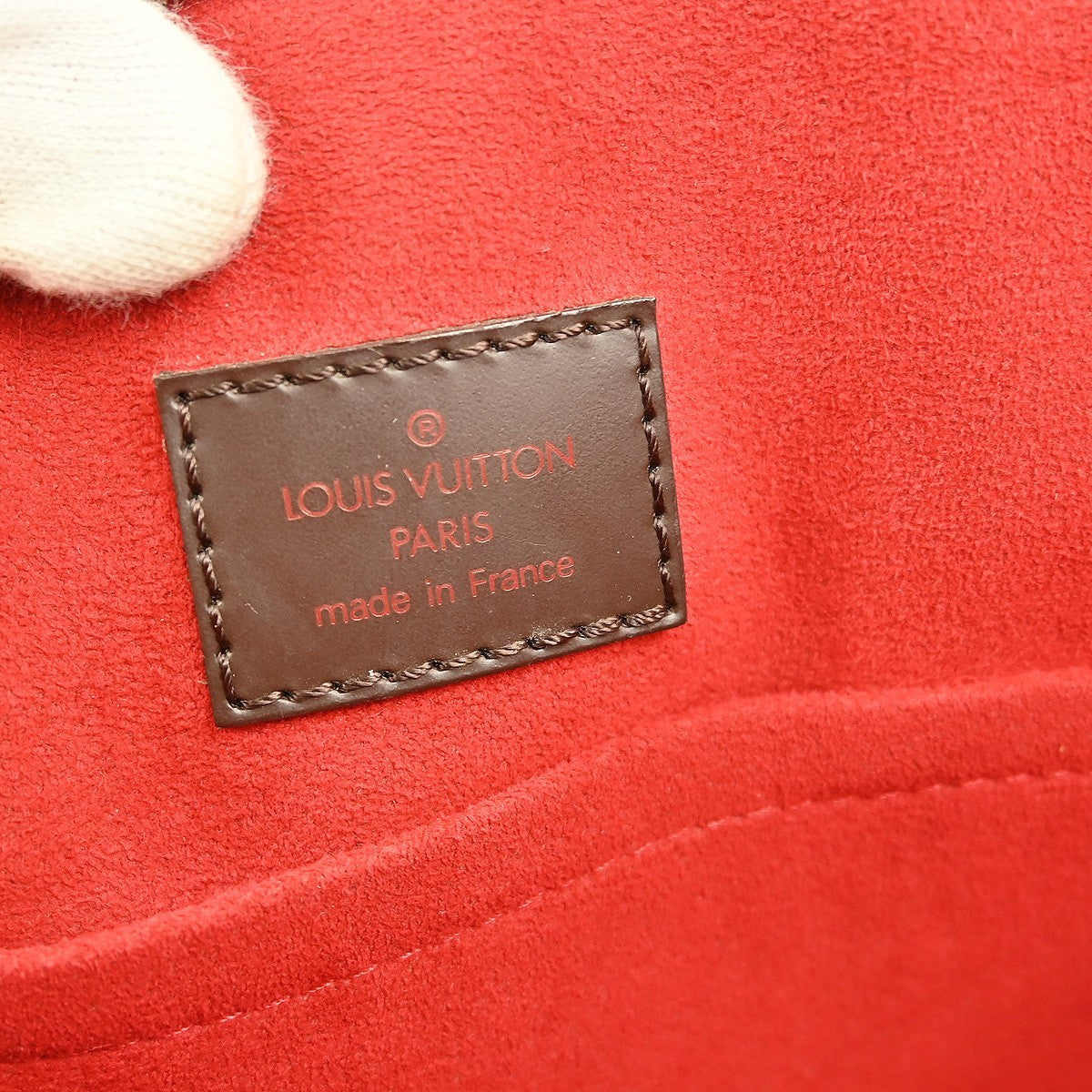 Louis Vuitton Sac Plat Bag Damier, BROWN, CANVAS, Tote bag