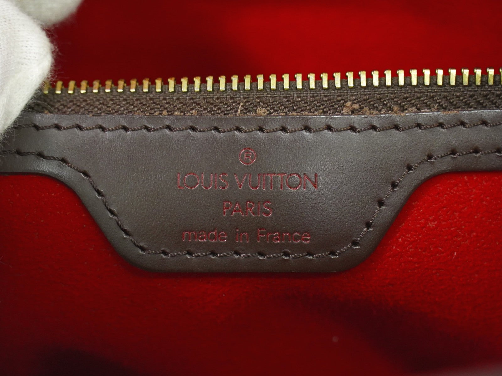 Louis Vuitton Hampstead Handbag Damier, BROWN, CANVAS, Handbag