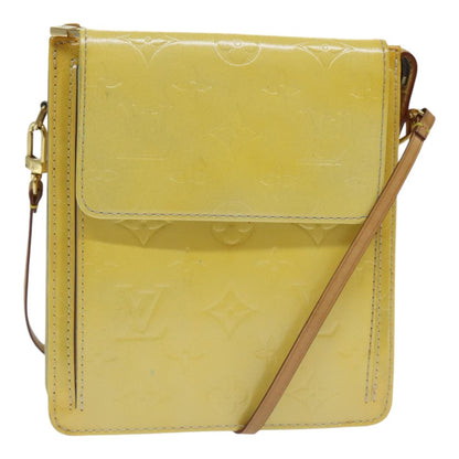 Louis Vuitton Mott Handbag Monogram Vernis, YELLOW, PATENT_LEATHER, Handbag