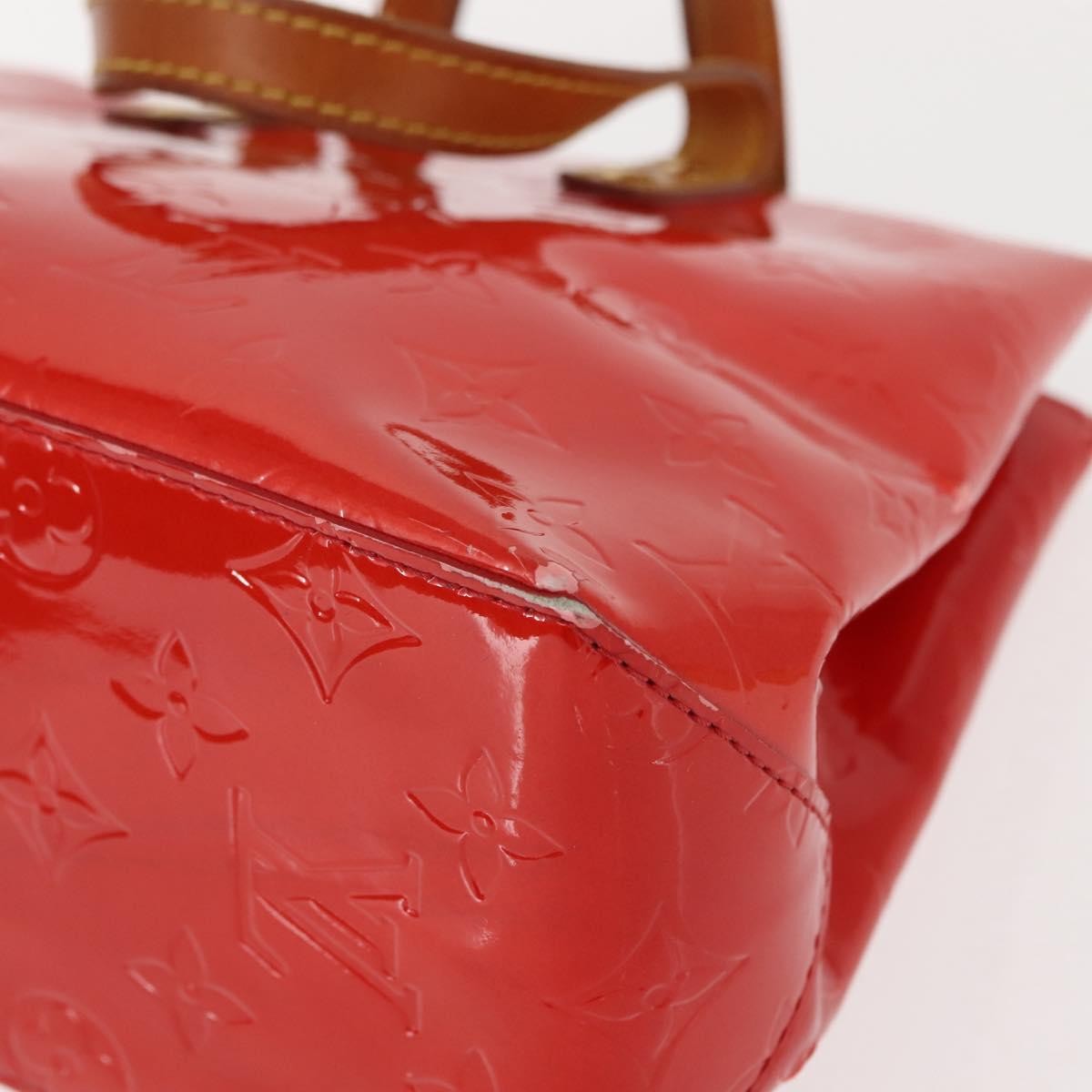 Louis Vuitton Reade Handbag Monogram Vernis, RED, PATENT_LEATHER, Handbag