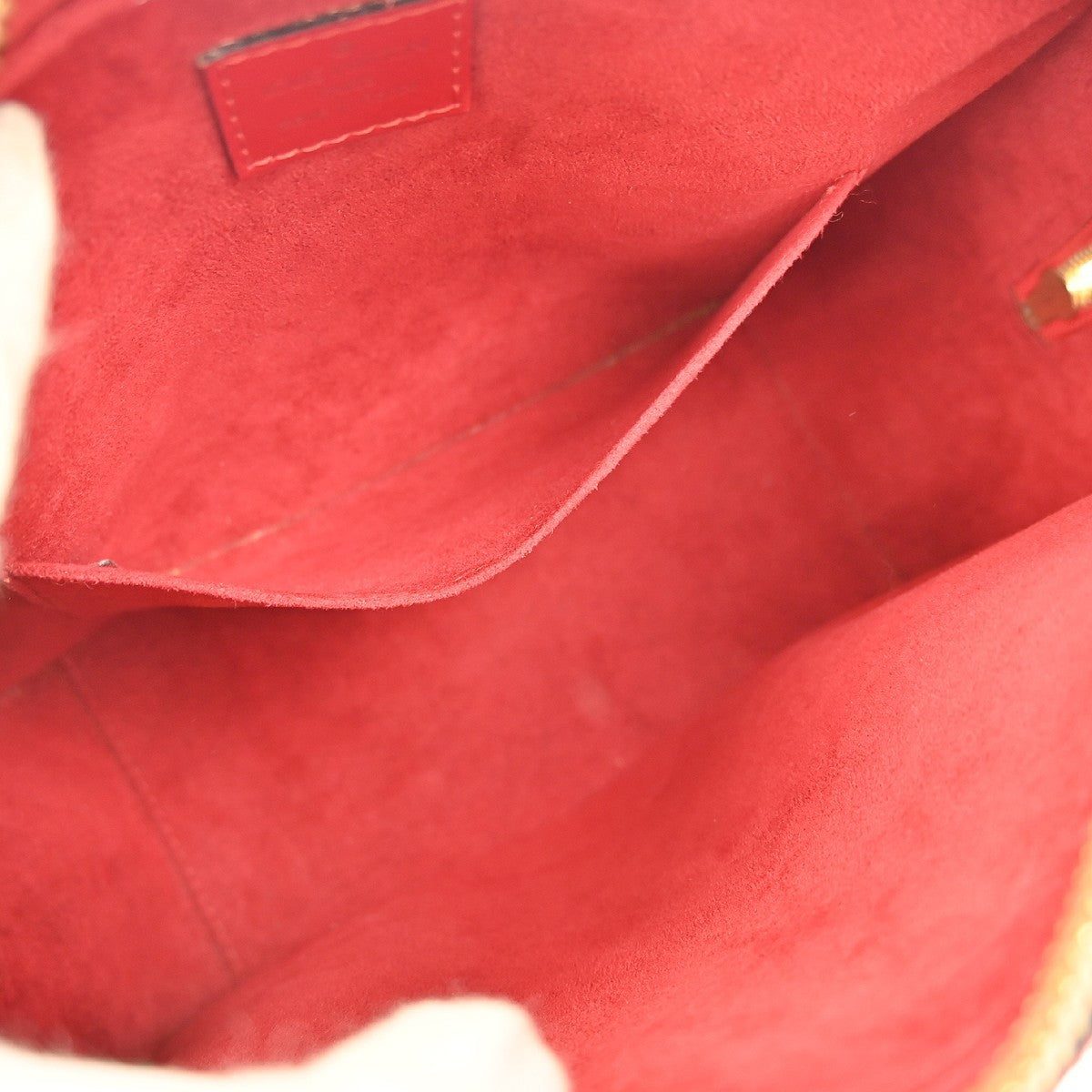 Louis Vuitton Sablons Handbag Epi Leather, RED, LEATHER, Handbag