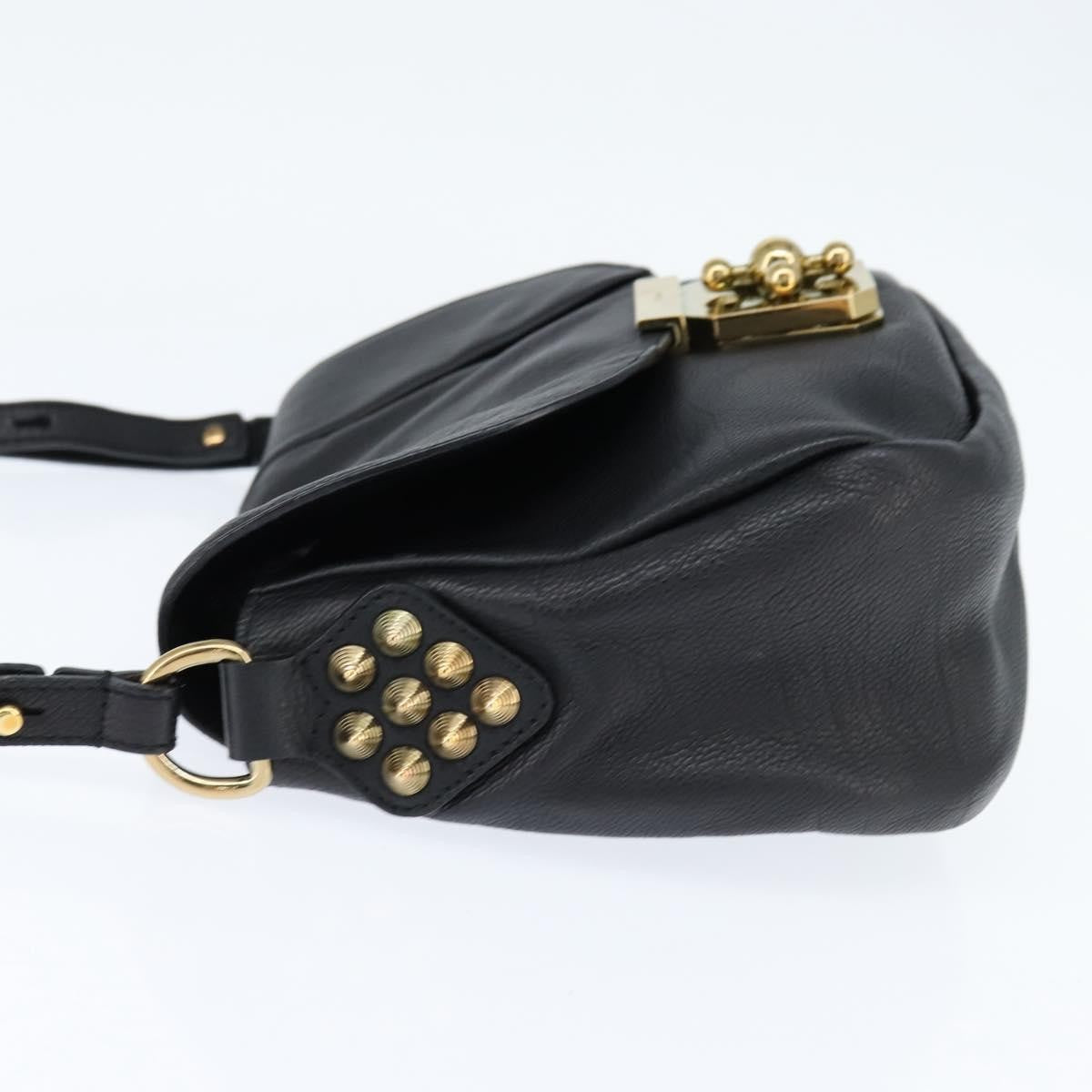 Chloe Elsie Crossbody Bag Leather, BLACK, LEATHER, Shoulder bag