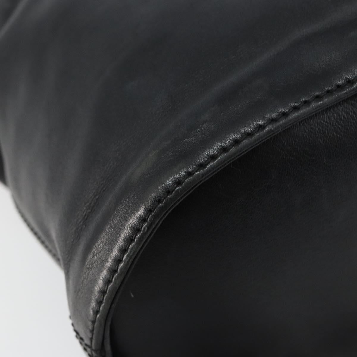 Loewe Anagram handbag Leather, BLACK, LEATHER, Handbag