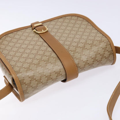 Celine Vintage Triomphe Shoulder Bag Canvas, BEIGE, CANVAS, Shoulder bag