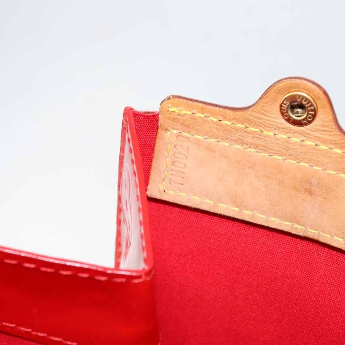 Louis Vuitton Stanton Handbag Monogram Vernis, RED, PATENT_LEATHER, Tote bag