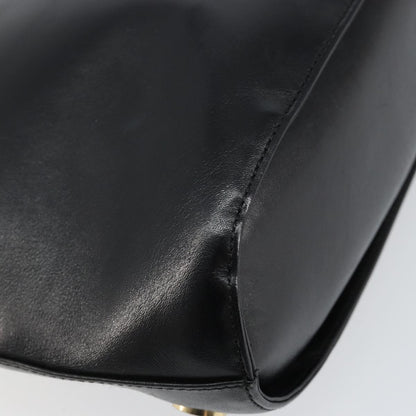 Salvatore Ferragamo Vintage Handbag Leather, BLACK, LEATHER, Handbag