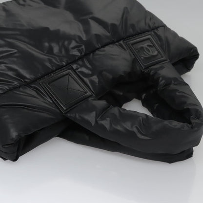 Chanel Coco Cocoon Reversible Tote Quilted Nylon, BLACK, NYLON, Tote bag