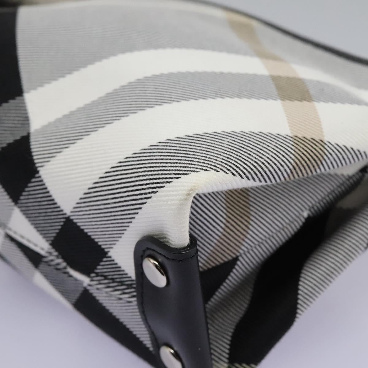 Burberry Nova check Pochette Nylon, GRAY, CANVAS, Clutche & pouche
