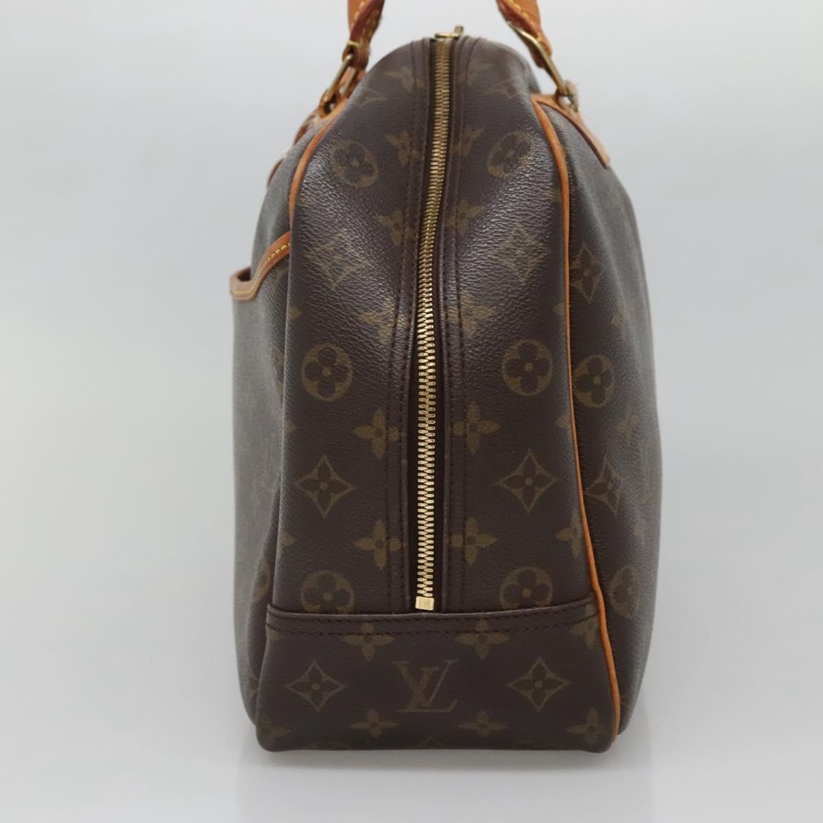Louis Vuitton Deauville Handbag Monogram Canvas, BROWN, CANVAS, Handbag