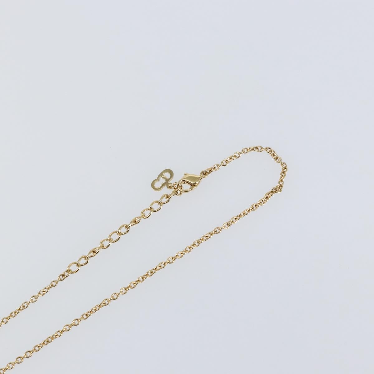 Christian Dior CD Pendant Necklace Metal, GOLD, METAL, Necklace