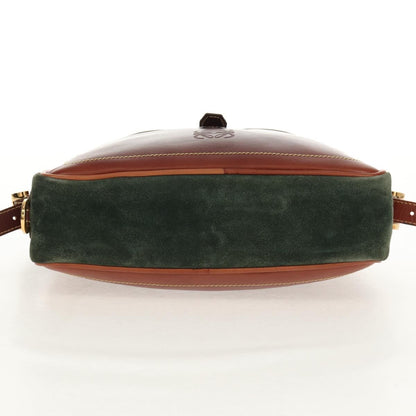 Loewe Anagram Shoulder Bag Suede, BROWN, SUEDE, Shoulder bag