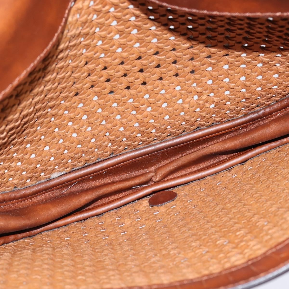 Stella McCartney Flap Shoulder Bag Polyester, BROWN, POLYESTER, Shoulder bag