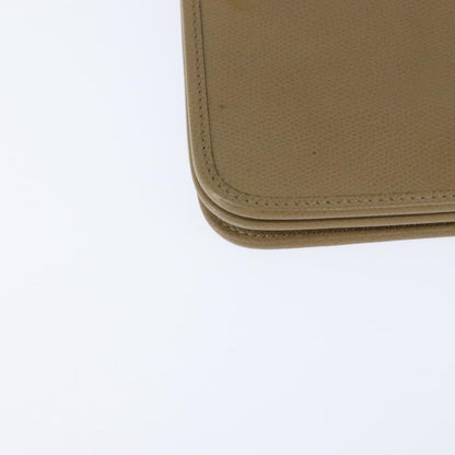 Christian Dior Vintage Chain Flap Shoulder Bag Leather, BEIGE, LEATHER, Shoulder bag