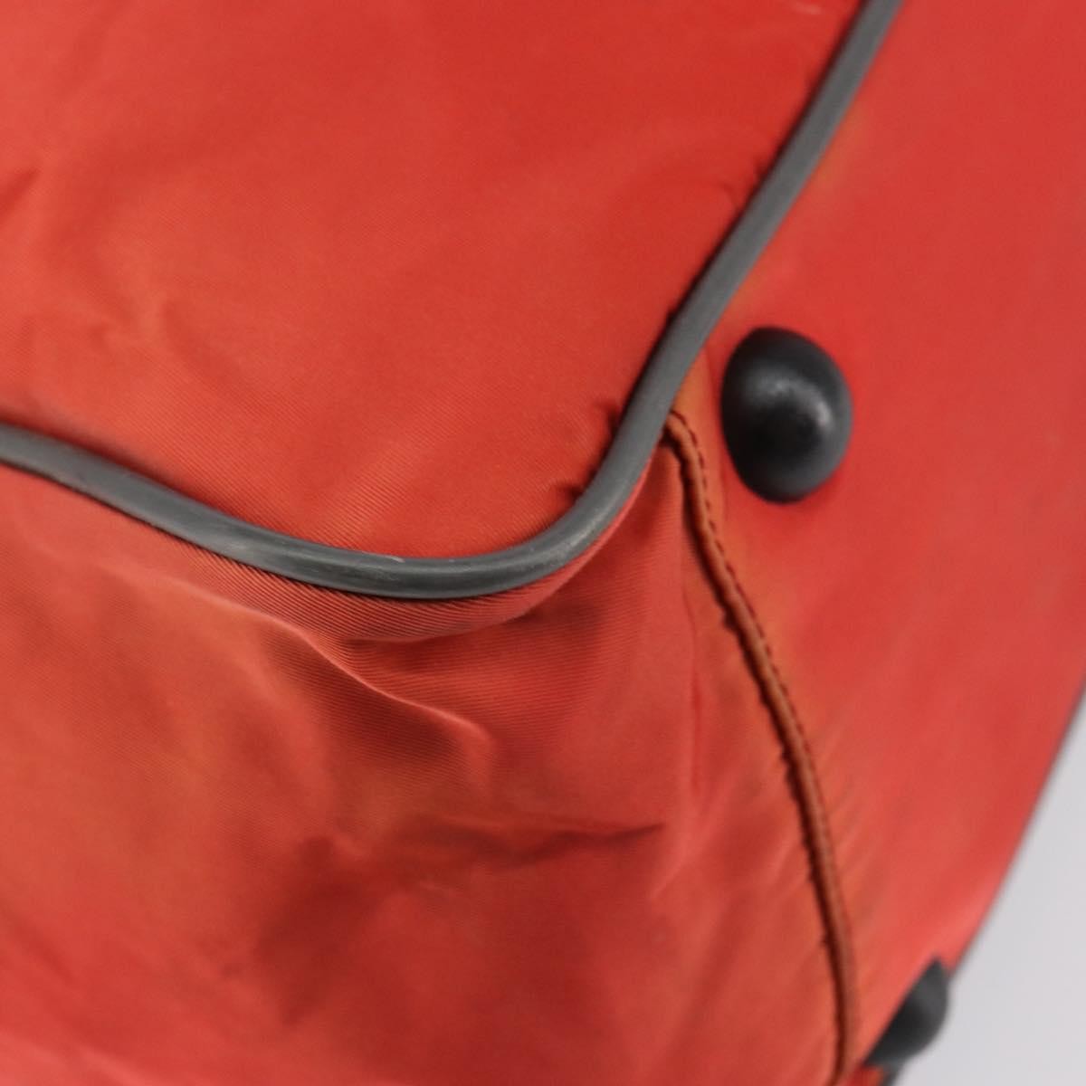 Prada Boston Bag Tessuto, RED, NYLON, Travel bag