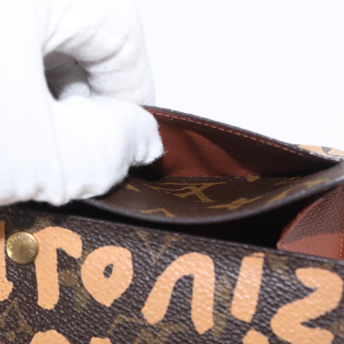 Louis Vuitton Vintage Sarah Wallet Monogram Canvas, ORANGE, CANVAS, Wallets