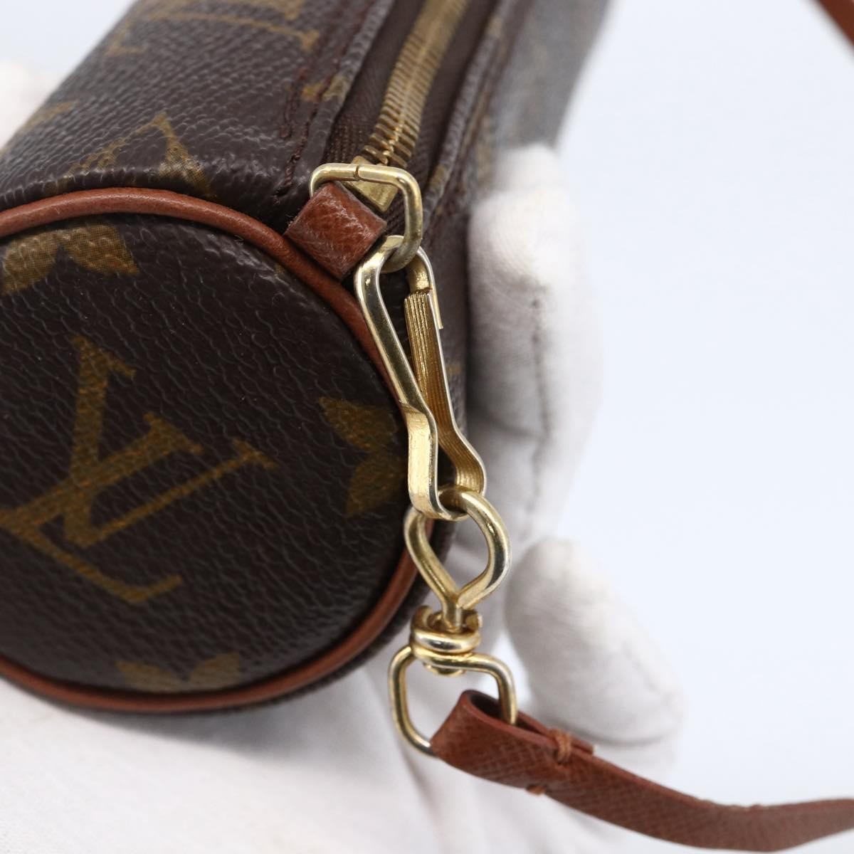 Louis Vuitton Papillon Pochette Monogram Canvas, BROWN, CANVAS, Clutche & pouche