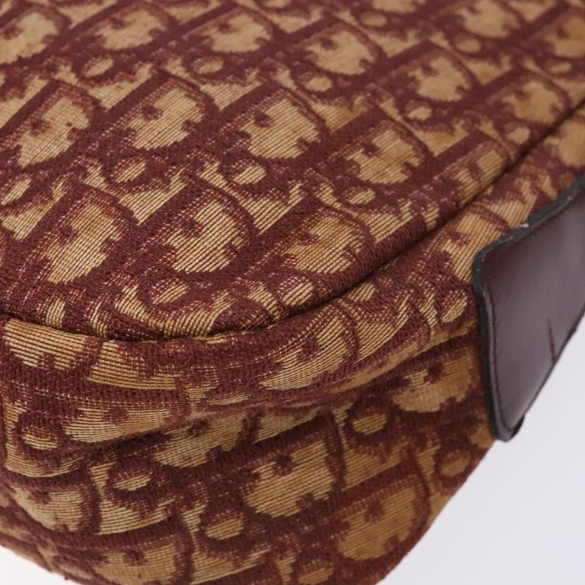 Christian Dior Vintage Trotter Handbag Canvas, RED, CANVAS, Handbag