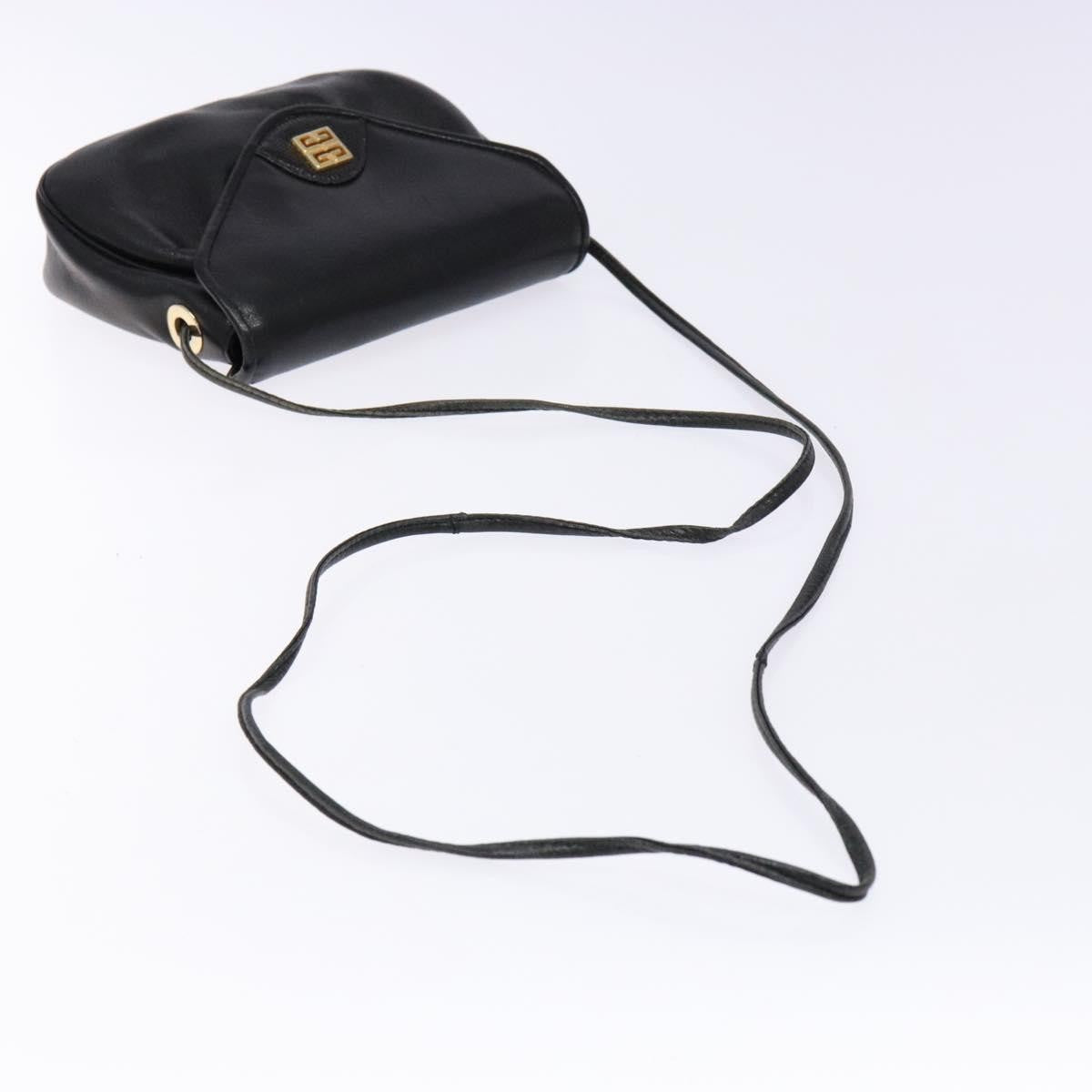 Givenchy Vintage 4G shoulder bag Leather, BLACK, LEATHER, Shoulder bag