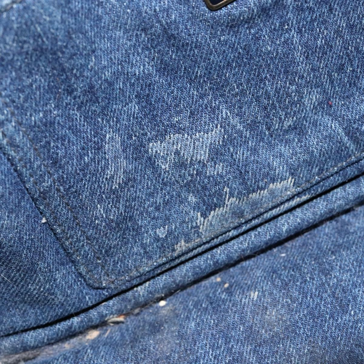 Prada Canapa Convertible Tote Denim, BLUE, DENIM_JEANS, Tote bag