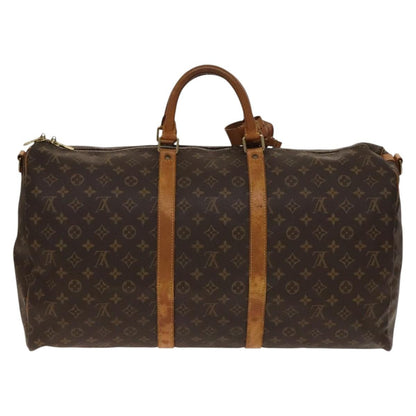 Louis Vuitton Keepall Bag Monogram Canvas, BROWN, CANVAS, Travel bag