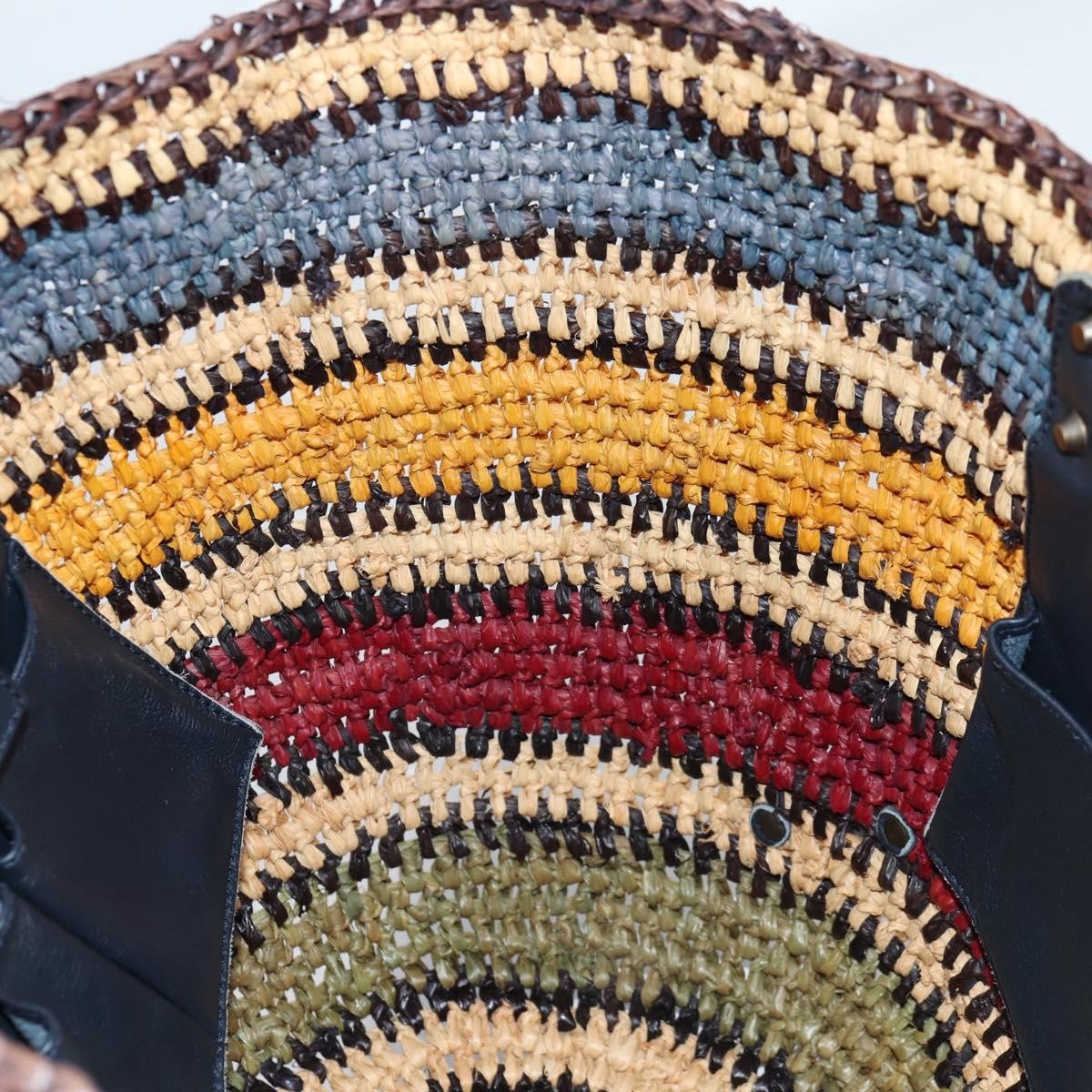 Balenciaga Panier Basket Tote Woven Raffia, MULTICOLOUR, WOOD, Tote bag