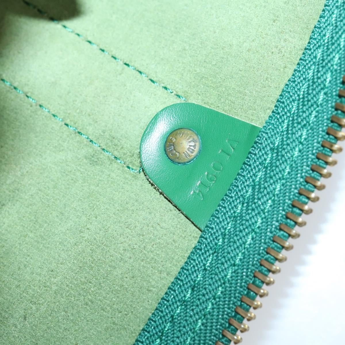 Louis Vuitton Keepall Bag Epi Leather, GREEN, LEATHER, Travel bag