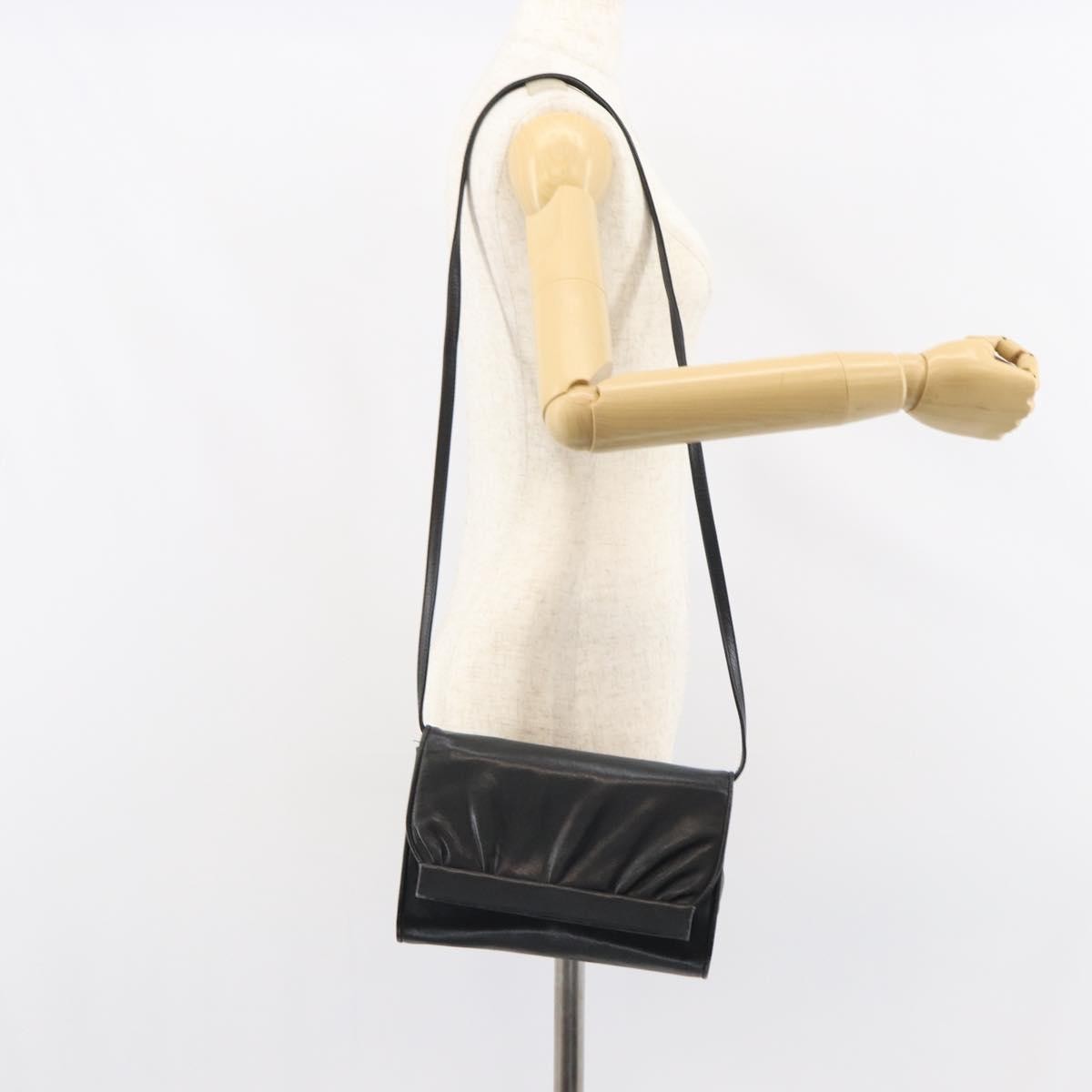 Gucci Vintage Shoulder Bag Leather, BLACK, LEATHER, Shoulder bag