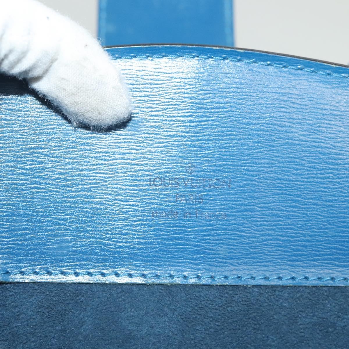 Louis Vuitton Cluny Shoulder Bag Epi Leather, BLUE, LEATHER, Shoulder bag