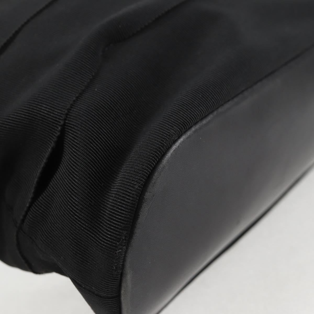 Salvatore Ferragamo Vala Shoulder Bag Nylon, BLACK, CANVAS, Shoulder bag