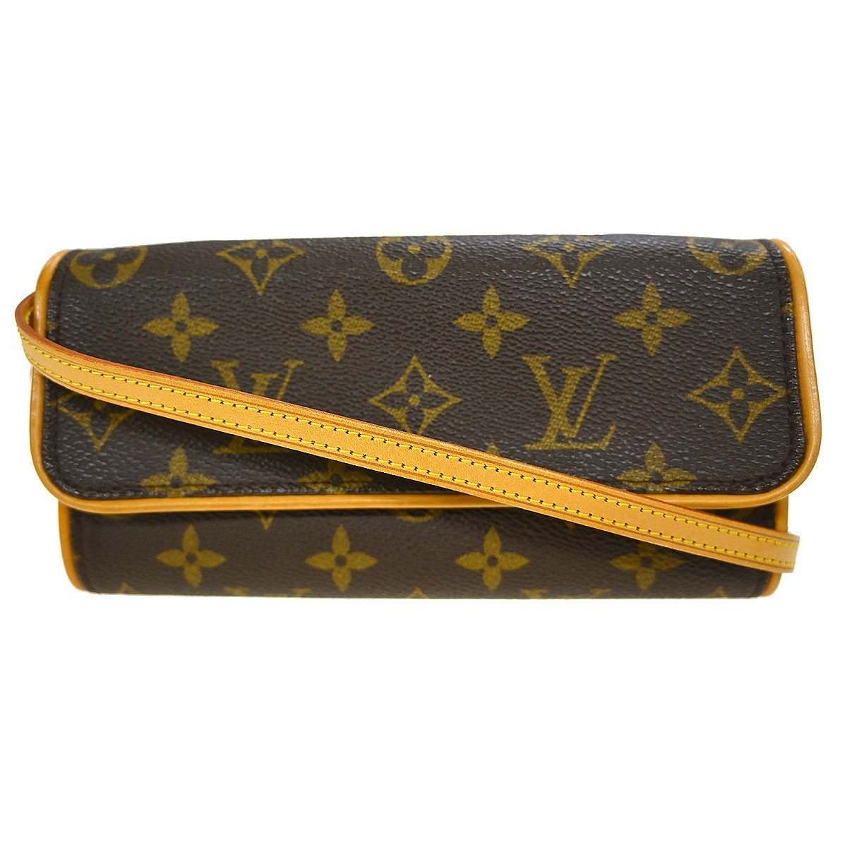 Louis Vuitton Twin Handbag Monogram Canvas, Brown, Canvas, Clutch