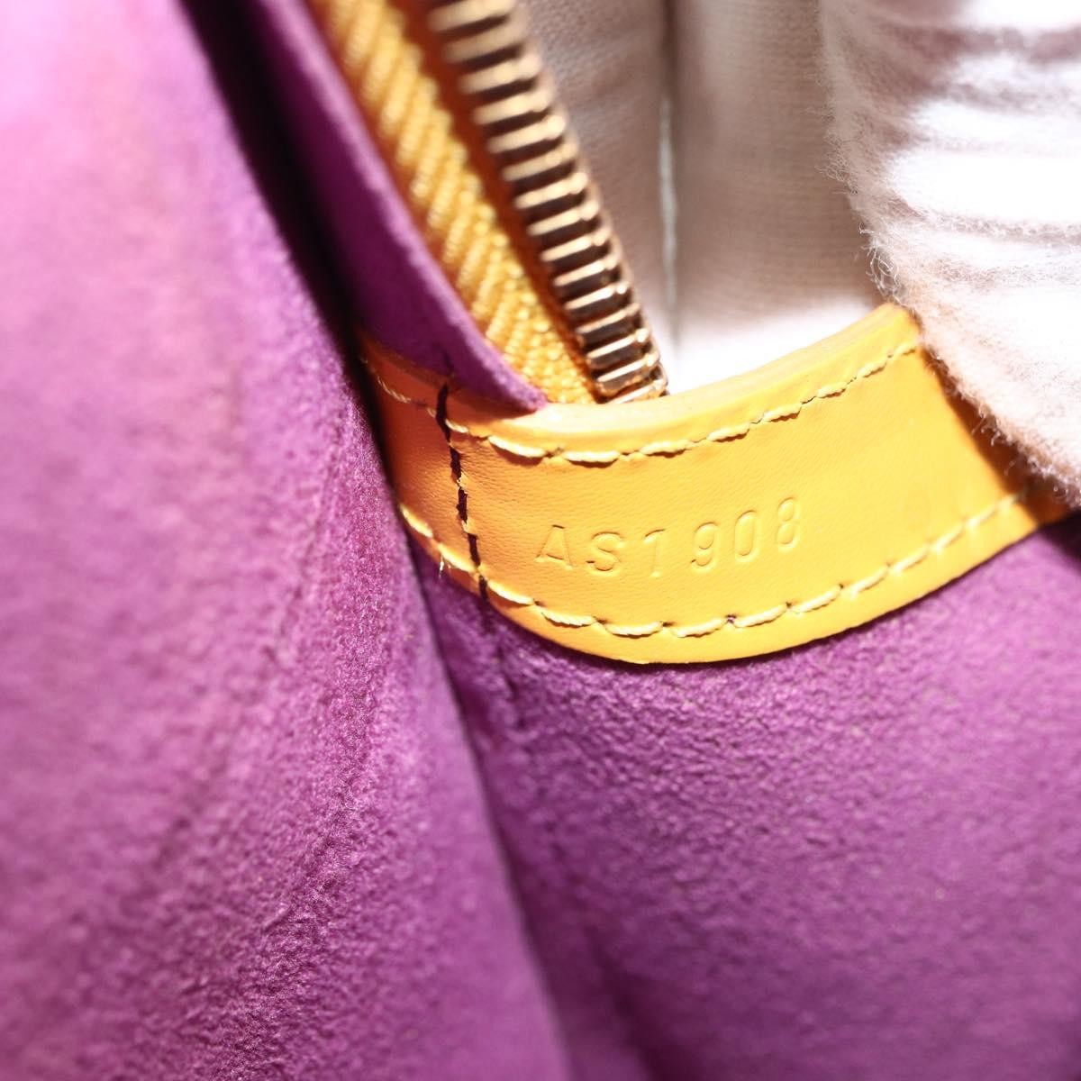 Louis Vuitton Lussac Handbag Epi Leather, Yellow, Leather, Shoulder Bag