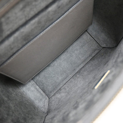 Celine Belt Bag Textured Leather, GRAY, LEATHER, Shoulder bag