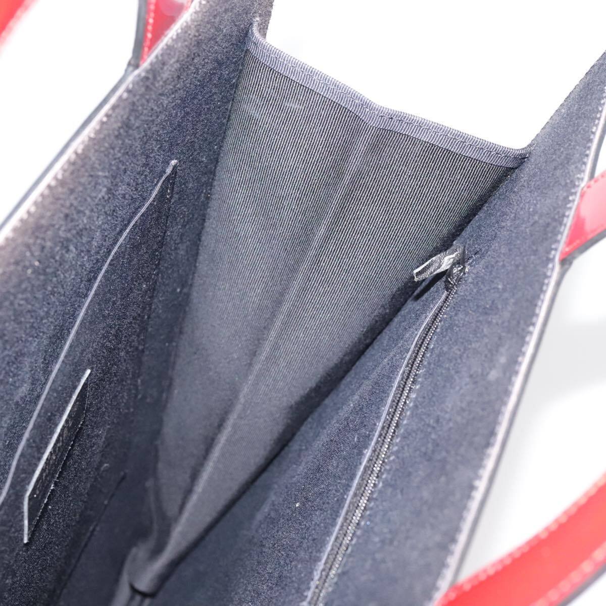 Chanel Vintage Portrait Tote Printed Leather and Quilted Patent, RED, LEATHER, Tote bag