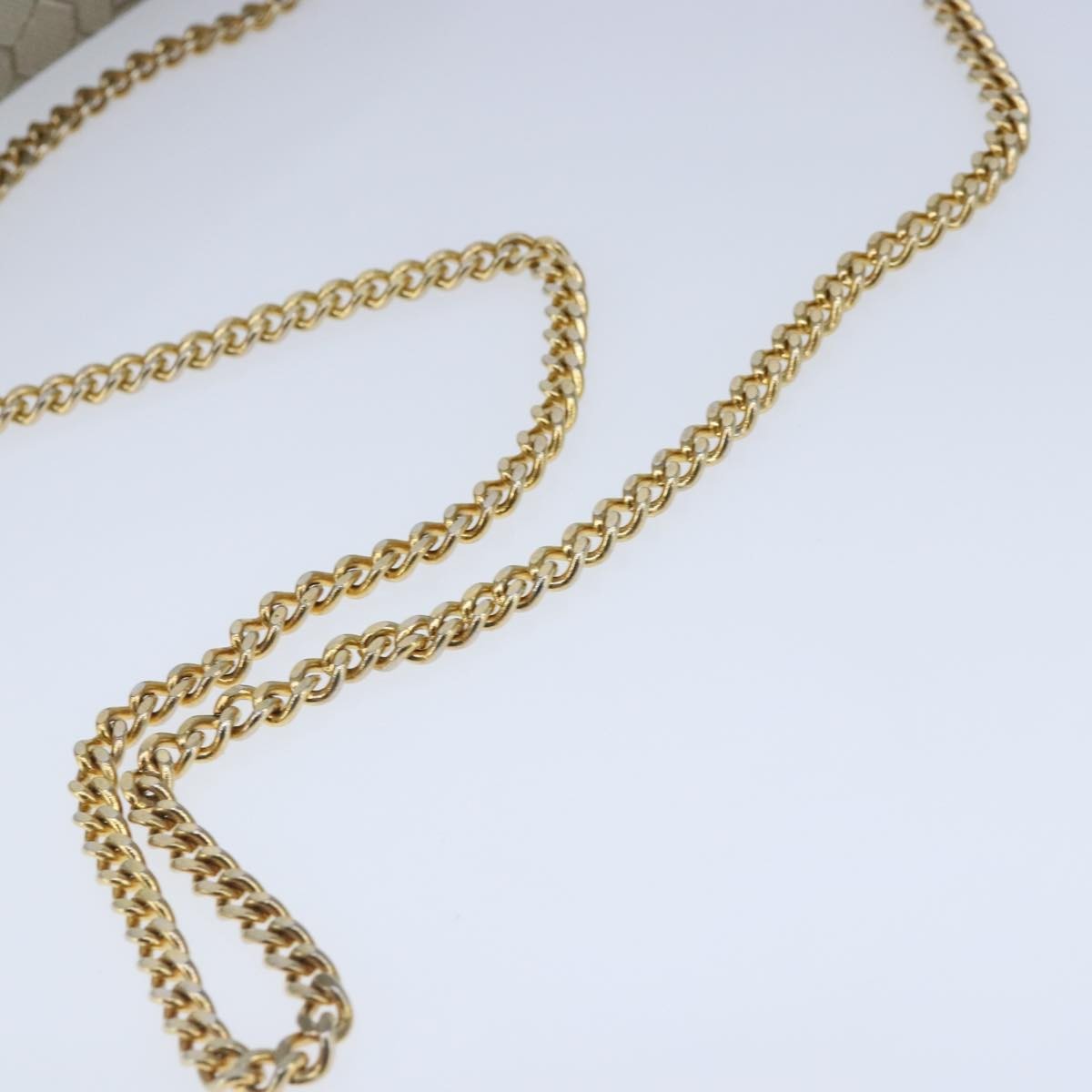 Christian Dior Vintage Honeycomb chain Canvas, BEIGE, CANVAS, Handbag